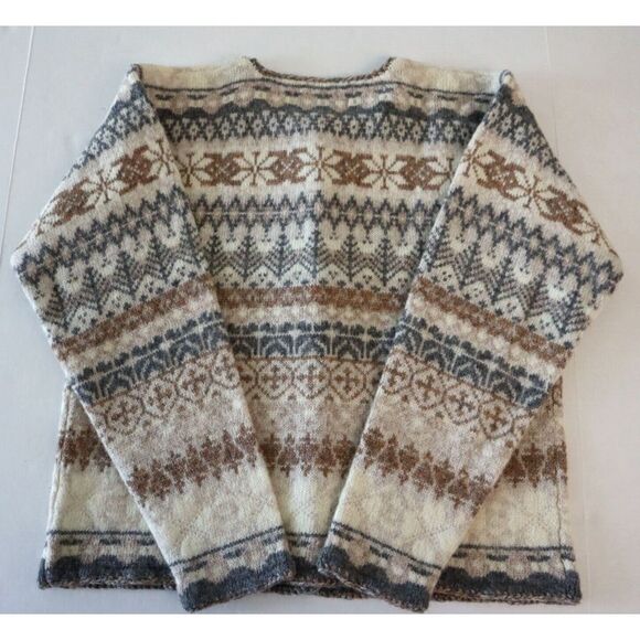 Orvis 0882 HK 89W Women’s Sz M (10/12) 100% Wool Button Front Sweater - Picture 4 of 9